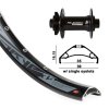 Kolo zapletené 27,5“ XLC FW-A03 584-35 přední 32 děr Niro