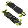Longboard muuwmi Compact ABEC 7 NEON se svítícími kolečky