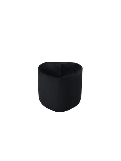 Taburetka PEG zamatová čierna