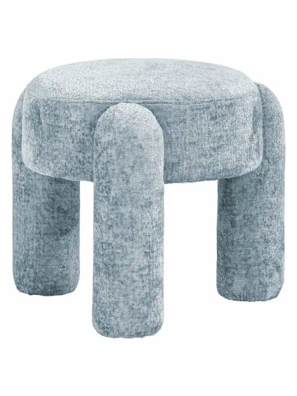Puf Holly chenille light blue
