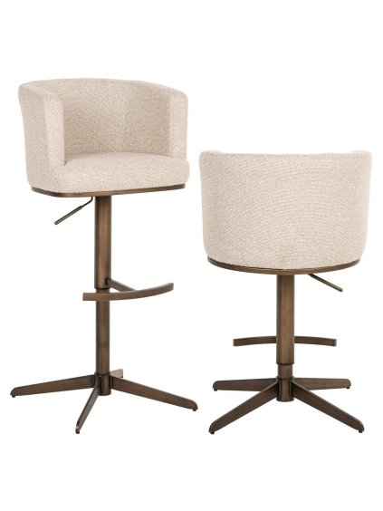 Barová/Pultová nastaviteľná otočná stolička Cheyenne biscotti