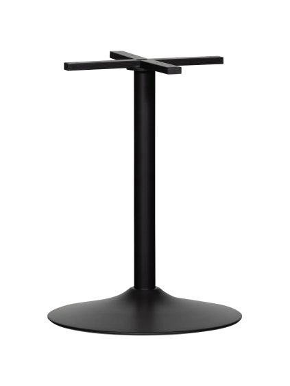 377347 02 VS FA Bistro ronde buisvoet metaal zwart 72x54Ocm SA