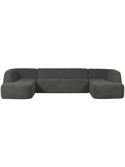 801367 Z 01 VS BP Sloping U vorm bank grijs zwart melange