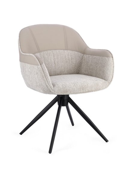 Jedálenská otočná stolička ISOTTA beige