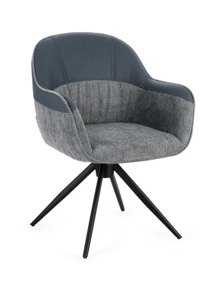 Jedálenská otočná stolička ISOTTA grey
