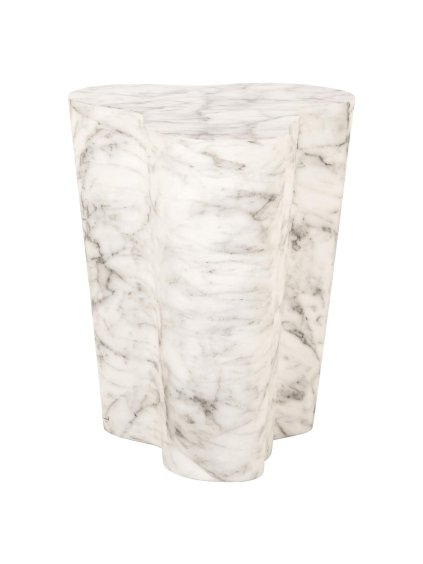 Exteriérový/interiérový príručný stolík Rockyard white