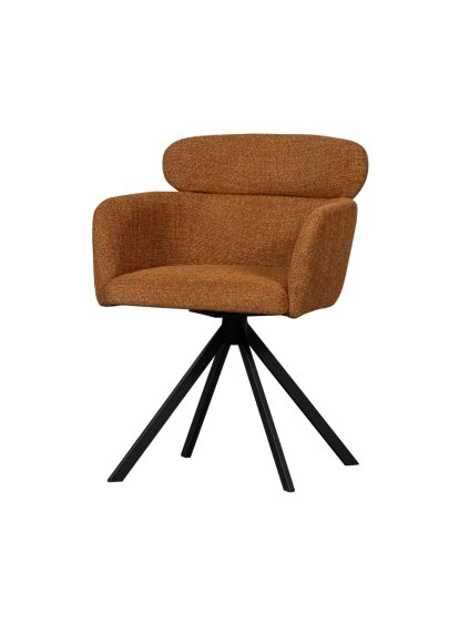 Jedálenská otočná stolička FENNE woven fabric ginger