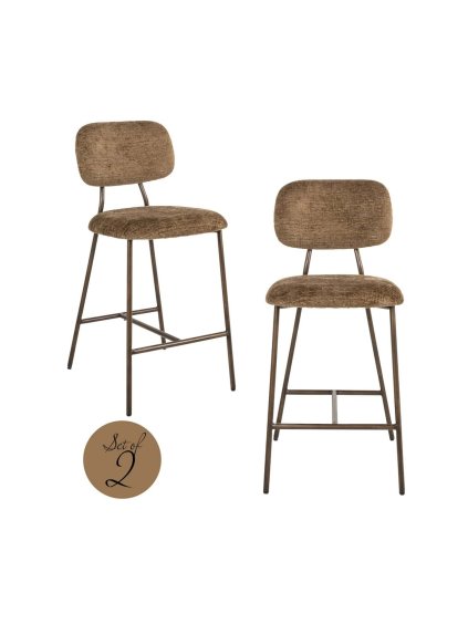 Pultová stolička Xenia brandy fusion (Set 2 ks)