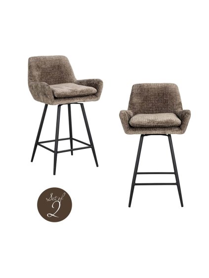 Pultová stolička Linsey niagara stone (Set 2 ks)