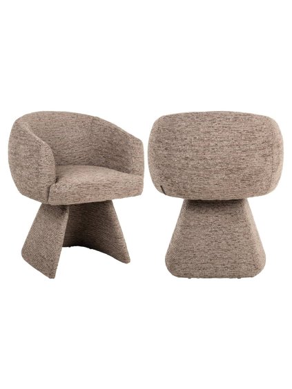 Otočná stolička Quiriro mocca linear