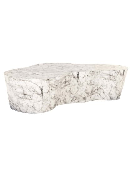 Exteriérový/interiérový konferenčný stolík Rockyard white