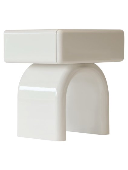 Príručný stolík Bennet coconut milk