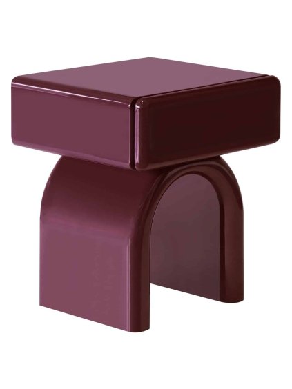 Príručný stolík Bennet bergundy