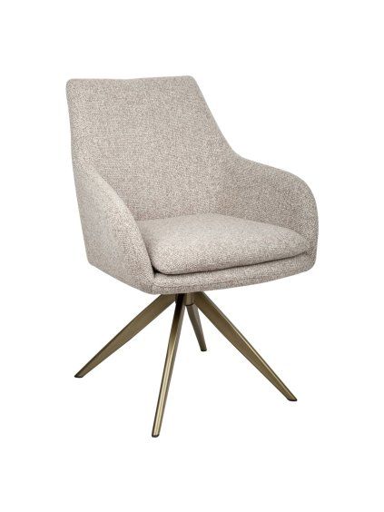 Otočná stolička Lisonne cayenne brown