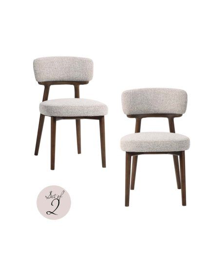 Jedálenská stolička Basker natural fancy SET 2 ks