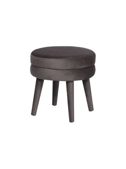 Taburetka Macaron velvet anthracite