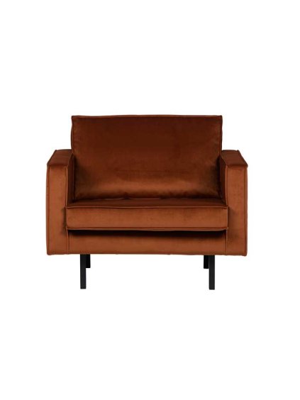 Kreslo Rodeo velvet rust