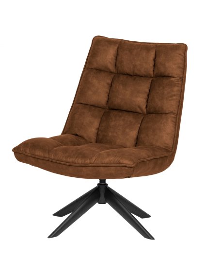 373303 C 02 VS FA Jouke draai fauteuil kunstleer cognac EA