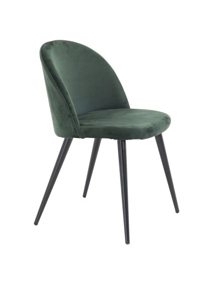Jedálenská stolička Velvet green