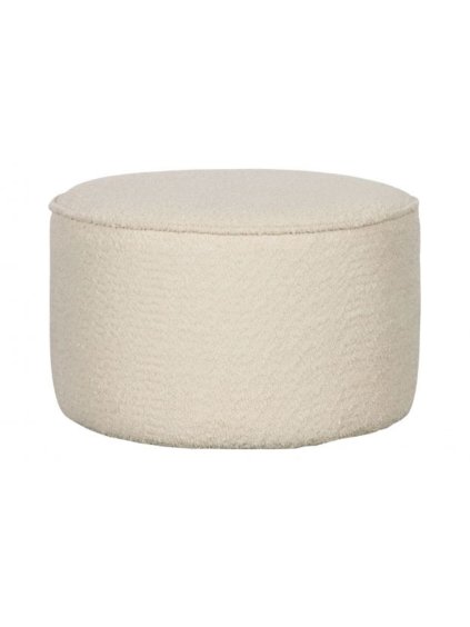 Nízky puf Sara bouclé cream