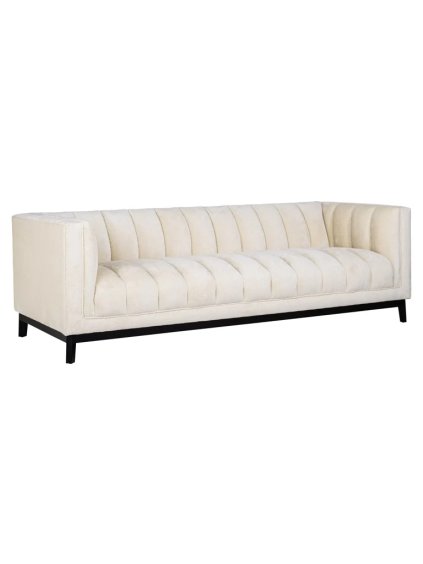 3-pohovka Beaudy Chenille White