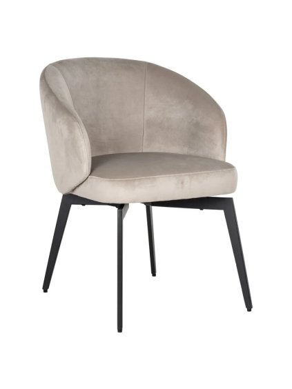 Stolička Amphara khaki velvet