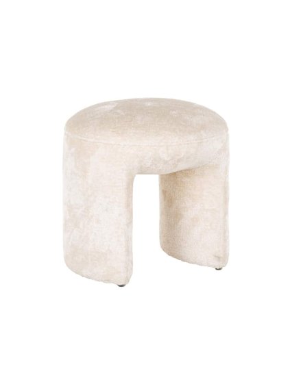 Puf Fargo Chenille White