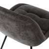 Jedálenská stolička CRATE glossy velvet warm grey