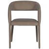 400532 B 01 VS VT Arms eetkamerstoel vilt bruin