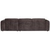 375073 W 04 VS WE Cloud chaise longue rechts geweven chenille warm bruin AK1