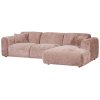 375073 T 02 VS WE Cloud chaise longue rechts geweven chenille taupe SA 3
