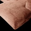 375073 E 02 VS WE Cloud chaise longue rechts geweven chenille terra detail