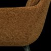 375064 C 02 VS WE Runa eetkamerstoel chenille caramel bruin geel detail