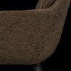 375064 W 02 VS WE Runa eetkamerstoel chenille warm bruin detail