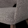 377492 TM 02 VS PR Murat eetkamerstoel taupe met houten poot mystic brown detail