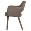 377492 TM 03 VS PR Murat eetkamerstoel taupe met houten poot mystic brown L1