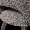 377492 TM 01 VS PR Murat eetkamerstoel taupe met houten poot mystic brown detail
