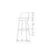 800293 Z T S R Q P NA N K G D C B A 910 802 501 01 50 BT Vogue barstool 80cm