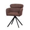 Jedálenská otočná stolička FENNE woven fabric chestnut