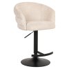 Pultová-barová nastaviteľná otočná stolička Nikki niagara beige