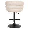 Pultová-barová nastaviteľná otočná stolička Nikki niagara beige