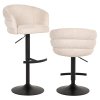 Pultová-barová nastaviteľná otočná stolička Nikki niagara beige
