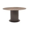 Jedálenský okrúhly stôl Russo brown 140cm
