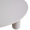 Exteriérový konferenčný stolík Quinn light beige 86Øcm