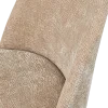 800816 SAC 01 VS BP Vogue eetkamerstoel 3D chenille zand chrome poot detail