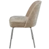 800816 SAC 03 VS BP Vogue eetkamerstoel 3D chenille zand chrome poot