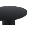 Okrúhly jedálenský stôl Bianca čierny ⌀110