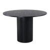 Okrúhly jedálenský stôl Bianca čierny ⌀110