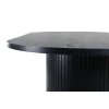 Oválny jedálenský stôl Bianca čierny 200 x 75 x 90 cm