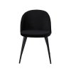 Jedálenská stolička Velvet black